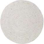 Tapis rond neethu naturel (110 cm)