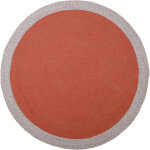 Tapis rond nolan rouge (120 cm)