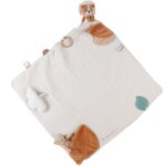 Tapis d'activit en mousseline babou et kendi cru (50 x 50 cm)