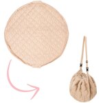Tapis de jeu 2 en 1 noomad organic soft stripes brown