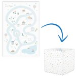 Tapis puzzle 3 en 1 tiloo village (120 x 180 cm)