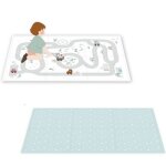 Tapis de jeu dalles eevaa rversible 2 en 1 road (120 x 180 cm)