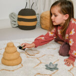 Tapis de jeu lavable pollinisation avec 4 jouets inclus (90 x 130 cm)