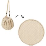 Tapis de jeu nomade 2 en 1 organic stripes brown Tapis de jeu nomade 2 en 1 organic stripes brown