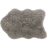Tapis en laine woolly sheep gris (110 x 75 cm)