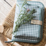 Tapis � langer i love vichy vert