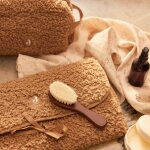 Tapis � langer nomade curl� dark hazel
