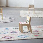 Tapis lavable kaarol sur fond �cru (140 x 200 cm)