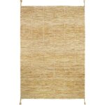 Tapis lhena jaune brun (100 x 140 cm) Tapis lhena jaune brun (100 x 140 cm)