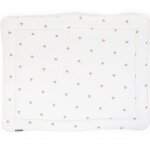 Tapis de parc jersey coeurs dors (75 x 95 cm)
