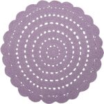 Tapis rond alma mauve (120 cm)