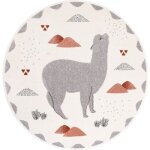 Tapis rond andina lama (135 cm)