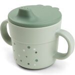 Tasse d'apprentissage happy dots vert