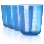 Lot de 4 petites tasses bleues