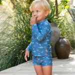 Tee - shirt anti - uv manches longues shark (1 - 2 ans)