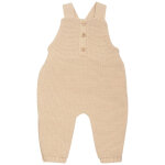 Salopette en maille sable (1 - 3 mois)