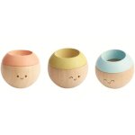 Têtes sensorielles en bois pastel Têtes sensorielles en bois pastel