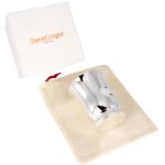 Timbale elodie godron personnalisable (m�tal argent�) dans son coffret