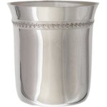 Timbale vase entrelacs personnalisable (mtal argent)