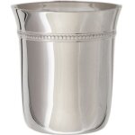 Timbale evase perles en mtal argent dans son coffret (personnalisable)