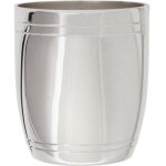 Timbale tonneau filet personnalisable (mtal argent) dans son coffret