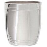 Timbale tonneau filet personnalisable (m�tal argent�) dans son coffret