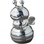 Tirelire abeille personnalisable (m�tal argent�)