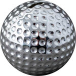 Tirelire balle de golf (m�tal argent�)