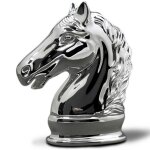 Tirelire cheval personnalisable (m�tal argent�)