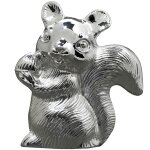 Tirelire ecureuil (m�tal argent�)
