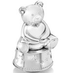 Tirelire musicale ours avec coeur - reconditionn