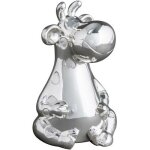 Tirelire renne personnalisable (métal argenté) Tirelire renne personnalisable (métal argenté)
