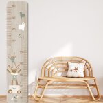 Toise en bois lapin doudou sauge