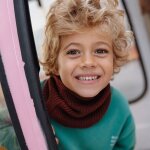 Tour de cou snood cocoon coffee (1 - 5 ans)