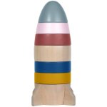 Tour à empiler en bois fusée Tour à empiler en bois fusée