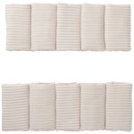 Tour de lit modulable et respirant gaze beige ray� galet