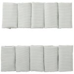 Tour de lit modulable et respirant gaze ray� vert de gris