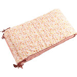 Tour de lit jaune et rose esm�e (pour lits 120 x 60 cm ou 140 x 70 cm)