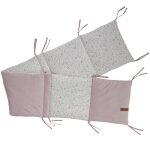 Tour de lit adaptable lilas (pour lits 60 x 120 ou 70 x 140 cm)