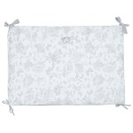 Tour de lit adaptable toile de jouy gris Tour de lit adaptable toile de jouy gris