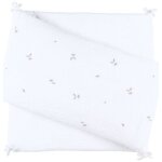 Tour de lit en gaze de coton bio brod