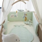 Tour de lit au large de nova (pour lits 60 x 120 ou 70 x 140 cm)