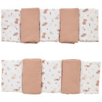 Tour de lit modulable et respirant clairi�re et mocha (10 �l�ments)