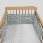 Tour de lit pralin� vichy rayures matcha (120x60 cm)