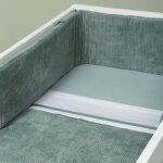 Tour de lit sense vert d'eau (pour lits 60 x 120 ou 70 x 140 cm)