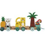 Train d'activités tropical à tirer en bois tropik Train d'activités tropical à tirer en bois tropik