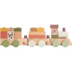 Train de construction en bois boho chic Train de construction en bois boho chic