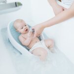 Transat de bain bleu clair