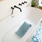 Transat de bain ergonomique transatdo bleu baltique