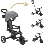 Tricycle trike explorer foldable 4 en 1 noir - gris